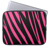Stilvolle Laptophülse des rosa schwarzen Laptopschutzhülle (Vorderseite)