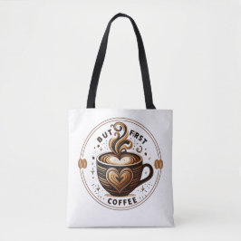 Stilvolle Latte Art Tote Tasche für Kaffeeliebhabe