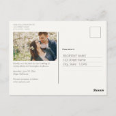 Stilvolle Lavender Floral Bouquet Wedding Einladun Postkarte (Rückseite)