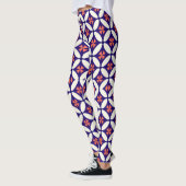 Stilvolle Leggings mit geometrischem Muster für Fr (Links)