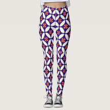 Stilvolle Leggings mit geometrischem Muster für Fr