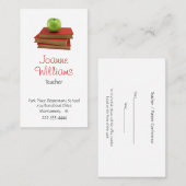 Stilvolle Lehrer-Visitenkarte Terminkarte (Vorne/Hinten)