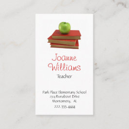 Stilvolle Lehrer-Visitenkarte Terminkarte