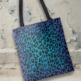 Stilvolle Leopard Animal Print Lila Ombre Girly Tasche