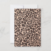 Stilvolle Leopard Animal Print Trendy 83. Geburtst Einladung (Rückseite)