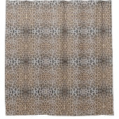 Stilvolle leopard-Cheetah-Pelztiermuster Duschvorhang (Vorderseite)
