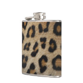 Stilvolle leopard-Cheetah-Pelztiermuster Flachmann (Links)