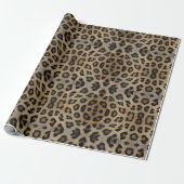 Stilvolle leopard-Cheetah-Pelztiermuster Geschenkpapier (Ungerollt)