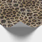 Stilvolle leopard-Cheetah-Pelztiermuster Geschenkpapier (Ecke)