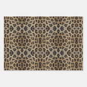 Stilvolle leopard-Cheetah-Pelztiermuster Geschenkpapier Set (Vorderseite)