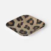 Stilvolle leopard-Cheetah-Pelztiermuster Pappteller (Gewinkelt)