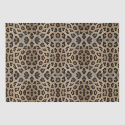 Stilvolle leopard-Cheetah-Pelztiermuster Seidenpapier (Vorderseite)