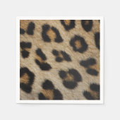 Stilvolle leopard-Cheetah-Pelztiermuster Serviette (Vorderseite)
