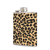 Stilvolle Leopard-Druck-Muster-Flasche Flachmann (Links)
