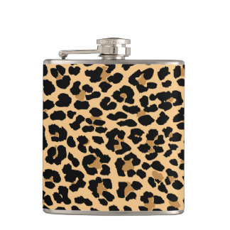 Stilvolle Leopard-Druck-Muster-Flasche Flachmann