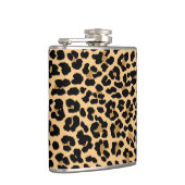 Stilvolle Leopard-Druck-Muster-Flasche Flachmann (Rechts)
