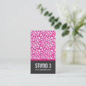 Stilvolle Leopard-Druck-Visitenkarten Terminkarte (Stehend Vorderseite)