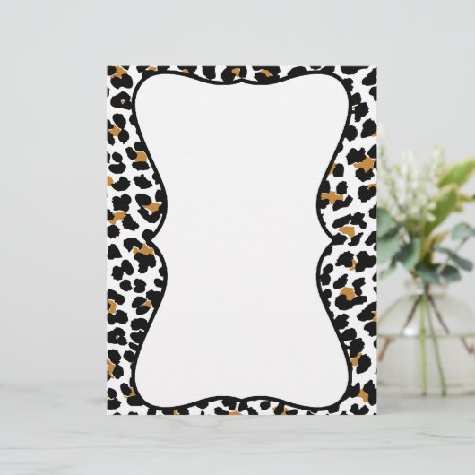 Stilvolle Leopard-Druckschrift (Stehend Vorderseite)