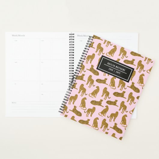 Stilvolle Leopard-Musterbezeichnung | Pink Planner Planer (Anzeige)