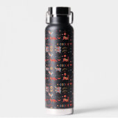 Stilvolle Leopard-Musterbezeichnung Trinkflasche (Vorne)