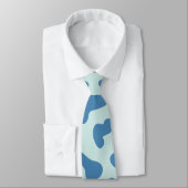 Stilvolle Leopard Print Animal Muster in Blue Krawatte (Gebunden)