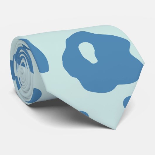 Stilvolle Leopard Print Animal Muster in Blue Krawatte (Gerollt)