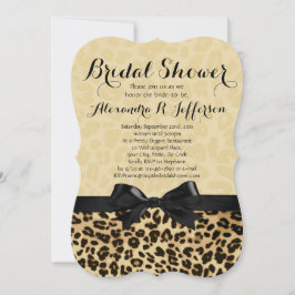 Stilvolle Leopard Print Bridal Dusche Einladung