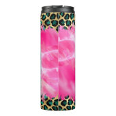 Stilvolle Leopard Print Design feiert Mum Thermosbecher (Rückseite)