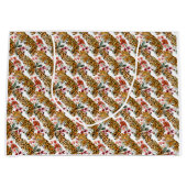 Stilvolle Leopard Print Large Gift Bag Große Geschenktüte (Vorderseite)