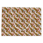 Stilvolle Leopard Print Large Gift Bag Große Geschenktüte (Rückseite)