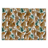 Stilvolle Leopard Print Large Gift Bag Große Geschenktüte (Rückseite)