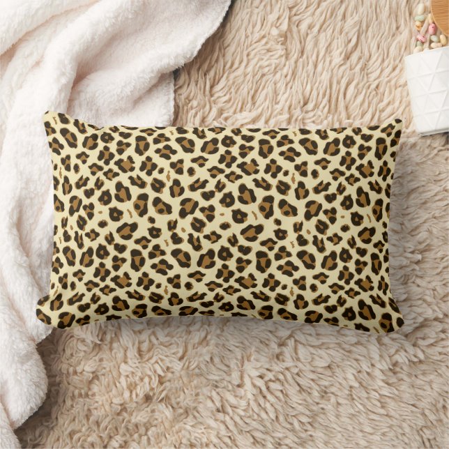 Stilvolle Leopard Print Lendenkissen (Decke)
