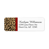 Stilvolle Leopard Print und Red Accent (Vorne)