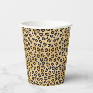 Stilvolle Leopard Print Wild Safari Jungle Animal Pappbecher