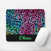 Stilvolle Leopard Texture Neon Feminine Mousepad (Mit Mouse)