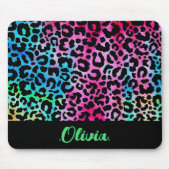 Stilvolle Leopard Texture Neon Feminine Mousepad (Vorne)