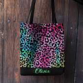 Stilvolle Leopard Texture Neon Feminine Tasche