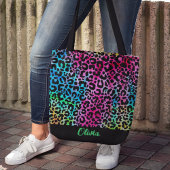 Stilvolle Leopard Texture Neon Feminine Tasche
