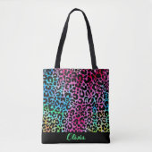 Stilvolle Leopard Texture Neon Feminine Tasche (Vorderseite)
