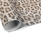Stilvolle Leoparden-Hautfell-Muster chic Geschenkpapier (Rolleneckpunkt)
