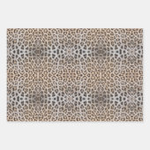 Stilvolle Leoparden-Hautfell-Muster chic Geschenkpapier Set (Vorderseite 3)