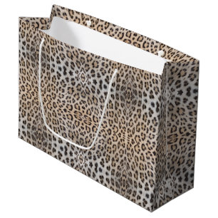 Stilvolle Leoparden-Hautfell-Muster chic Große Geschenktüte