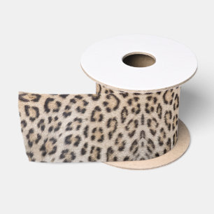 Stilvolle Leoparden-Hautfell-Muster chic Satinband