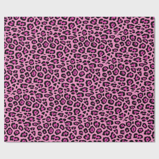 Stilvolle Leopardendrucke Geschenkpapier (Flach)
