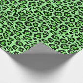 Stilvolle Leopardendrucke in leuchtendem Neon Geschenkpapier (Ecke)