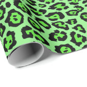 Stilvolle Leopardendrucke in leuchtendem Neon Geschenkpapier (Rolleneckpunkt)