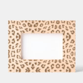 Stilvolle leopardene Pelztierdrucke mädchenhaft el Geätzte Rahmen (Vorderseite)