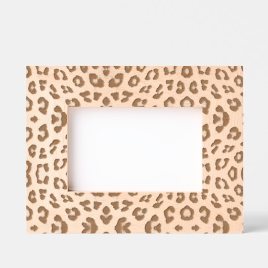 Stilvolle leopardene Pelztierdrucke mädchenhaft el Geätzte Rahmen (Vorderseite)