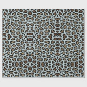 Stilvolle leopardenfarbene Muster in Beige und Dus Geschenkpapier (Flach)
