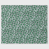 Stilvolle Leopardenmuster Aqua Fun Geschenkpapier (Flach)